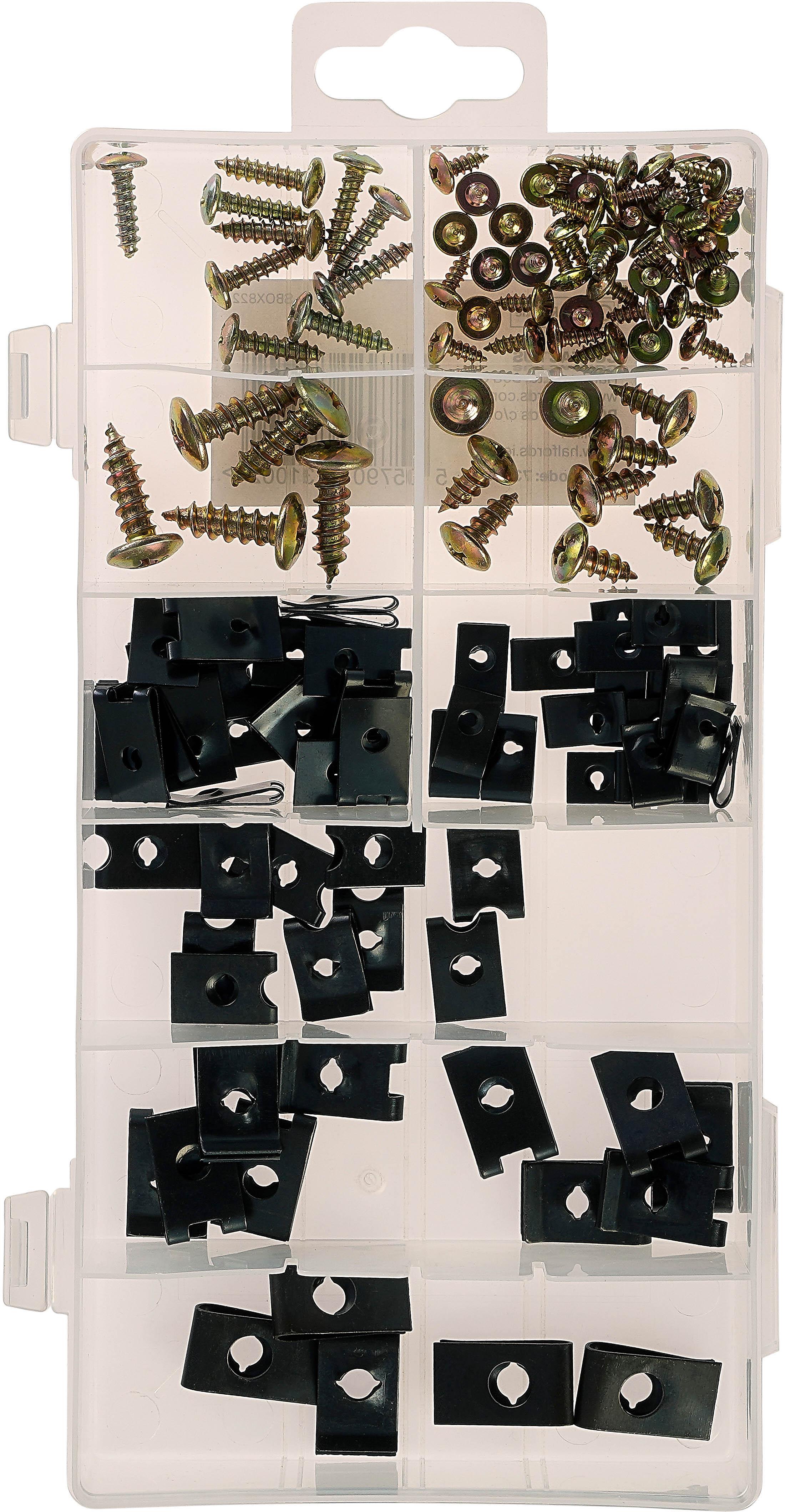 Halfords Assorted U Clips & Screws (SBOX822)