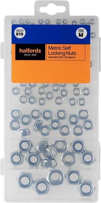 Halfords Metric Self Locking Nuts (SBOX819)