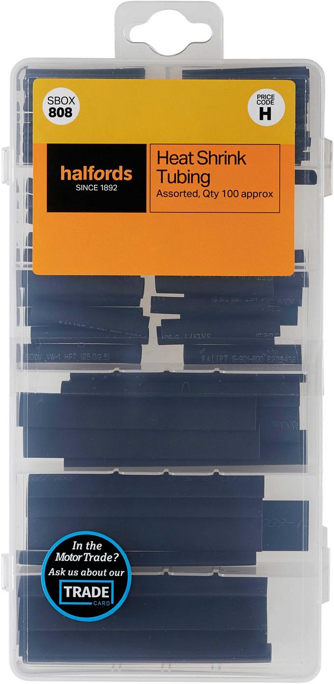 Halfords Assorted Heat Shrink Tubing SBOX808 Halfords UK