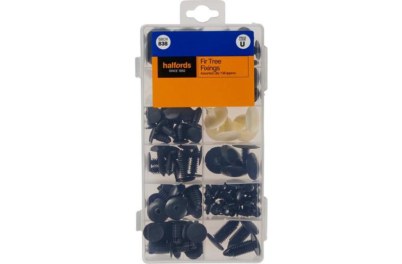 Halfords Assorted Fir Tree Fixings 138pcs (SBOX838) Halfords Assorted Fir Tree Fixings 138pcs (SBOX838)
