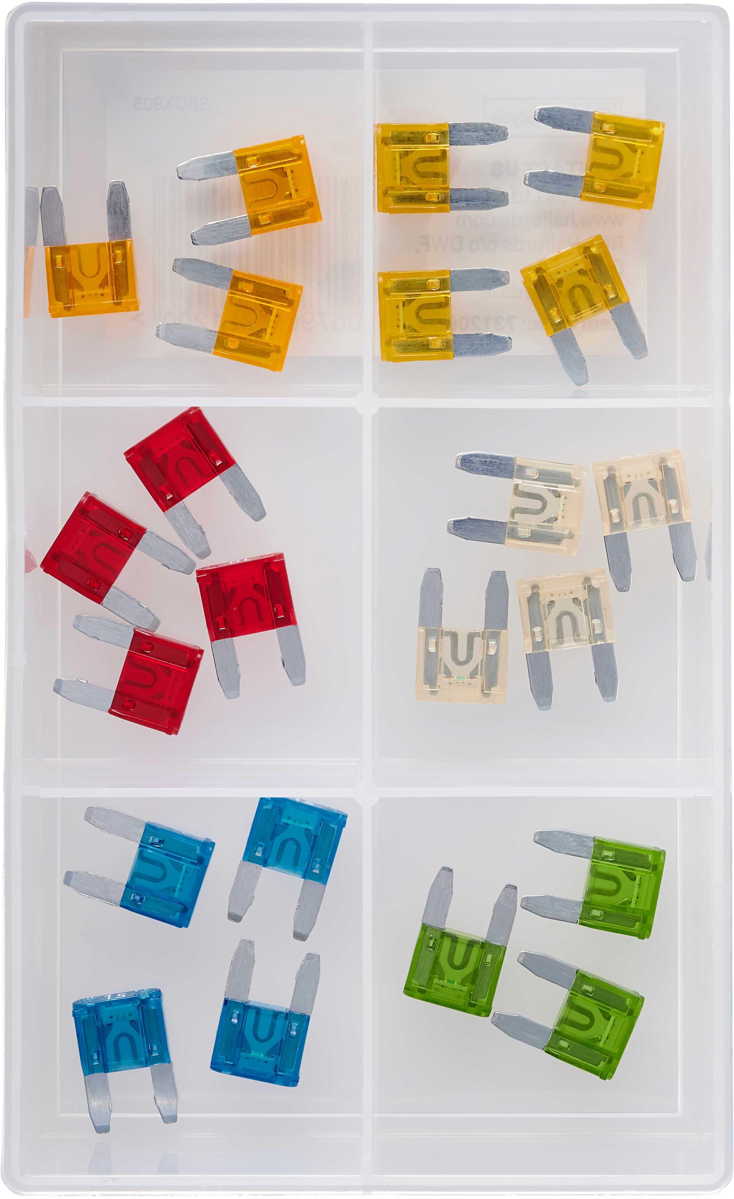 Halfords Assorted Led Mini Blade Fuses (SBOX805)