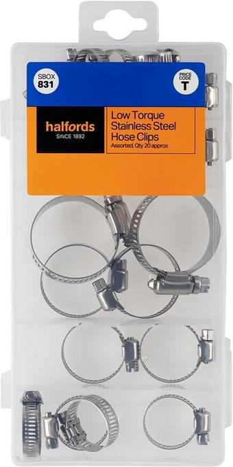 Halfords Assorted Stainless Steel Hose Clip (SBOX831)