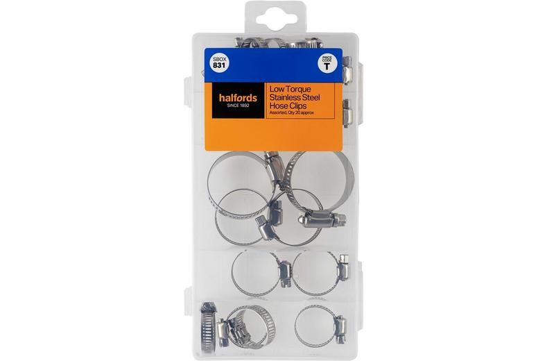 Halfords Assorted Stainless Steel Hose Clip (SBOX831) Halfords Assorted Stainless Steel Hose Clip (SBOX831)