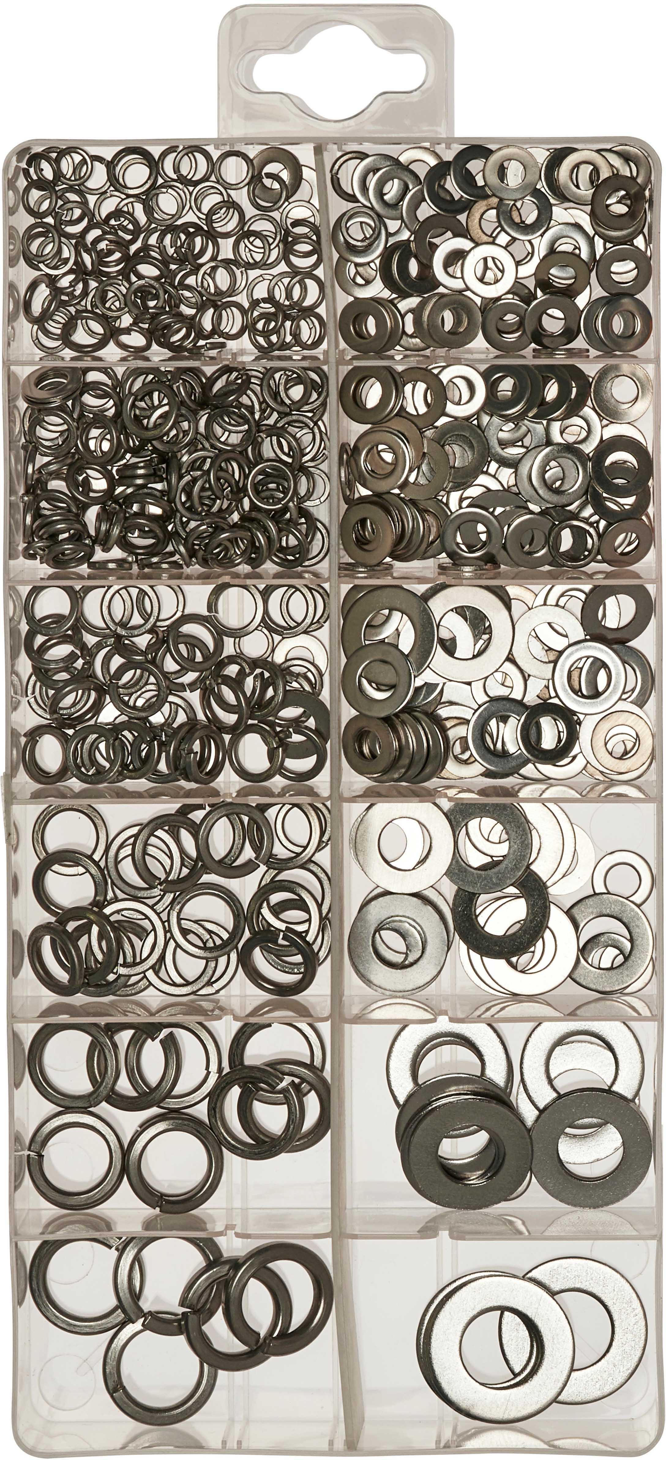 Halfords Assorted Stainless Steel Flat & Spring Washers (SBOX812)