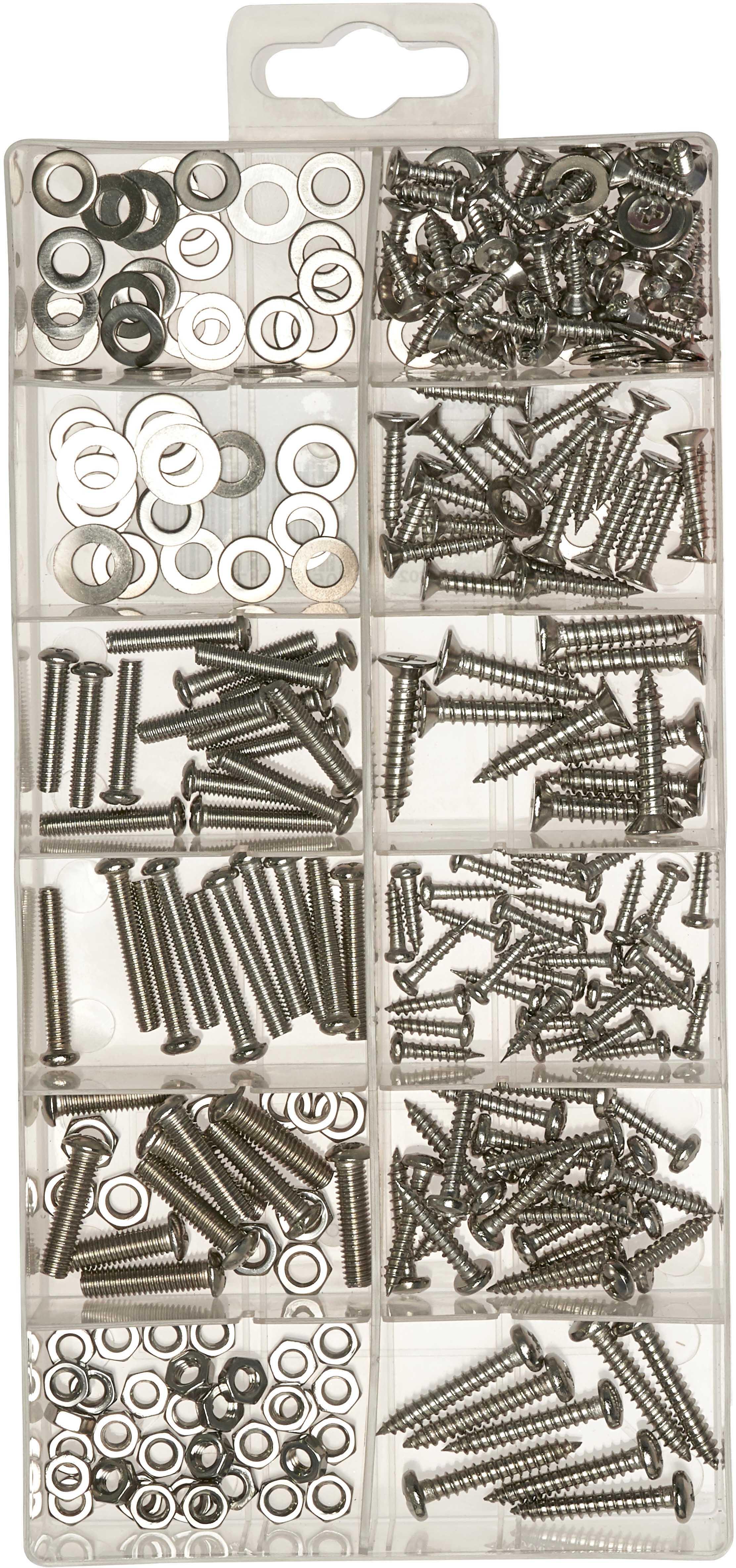 Halfords Assorted Stainless Steel Screws, Nuts & Washers (SBOX811)