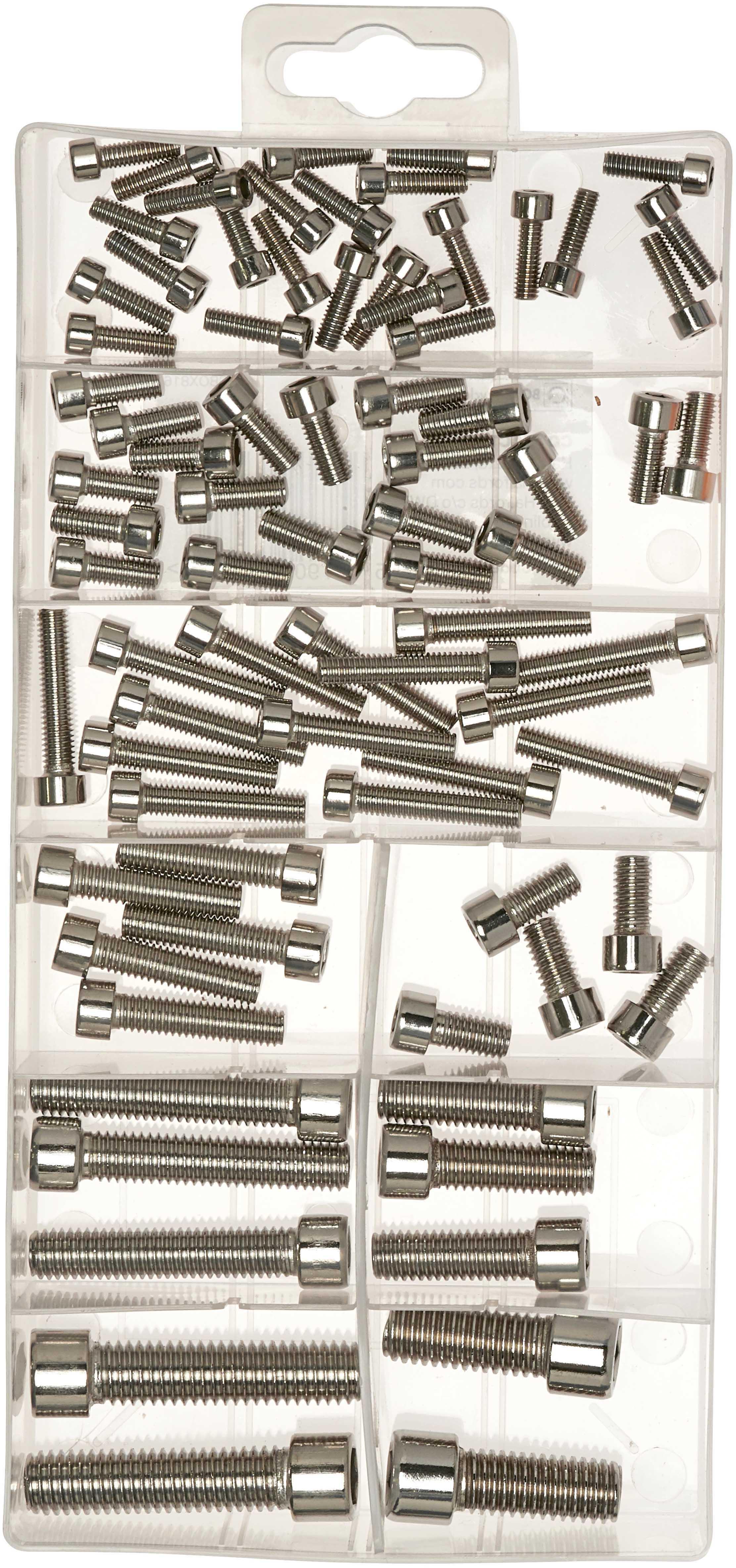 Halfords Assorted Stainless Steel Socket Cap Screws (SBOX816)