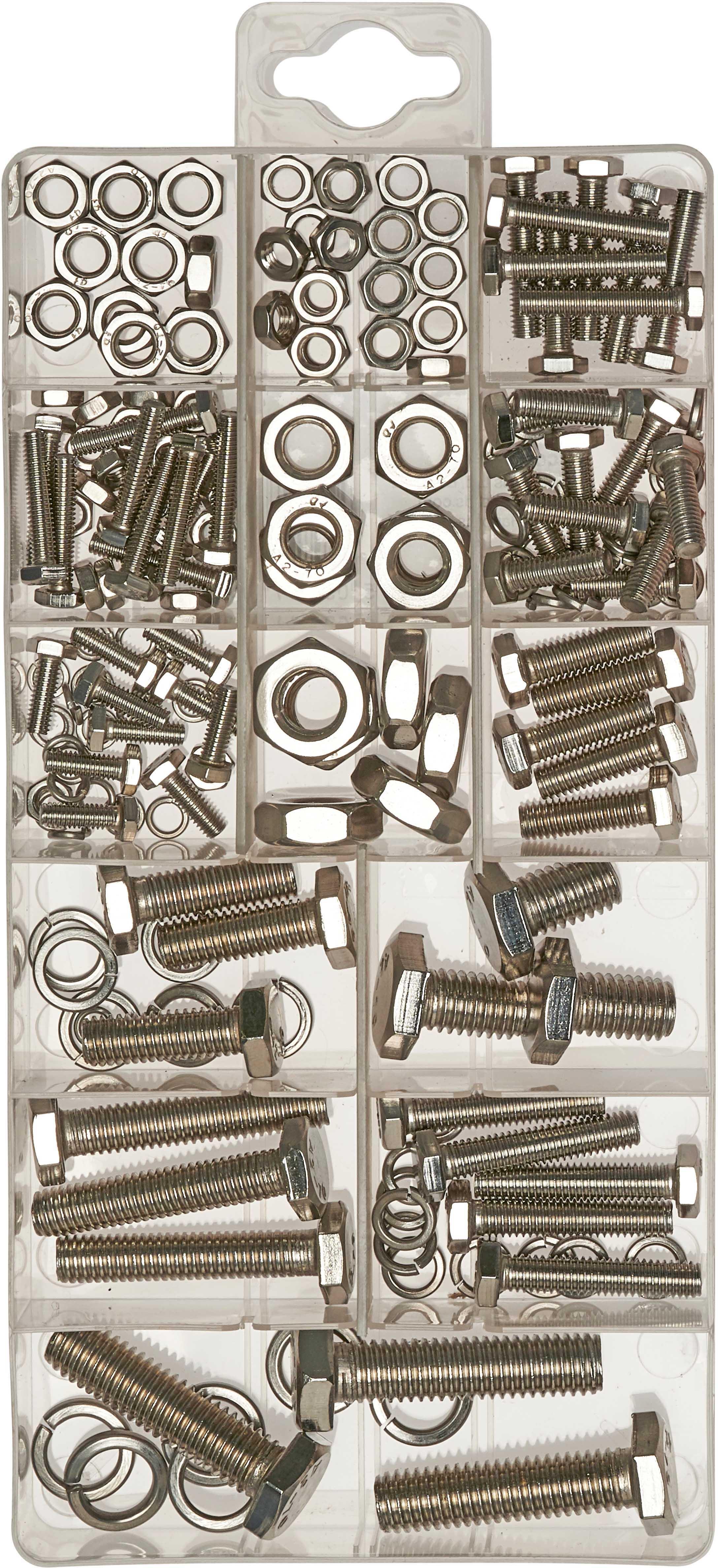 Halfords Assorted Stainless Steel Nuts, Bolts & Washers (SBOX809)
