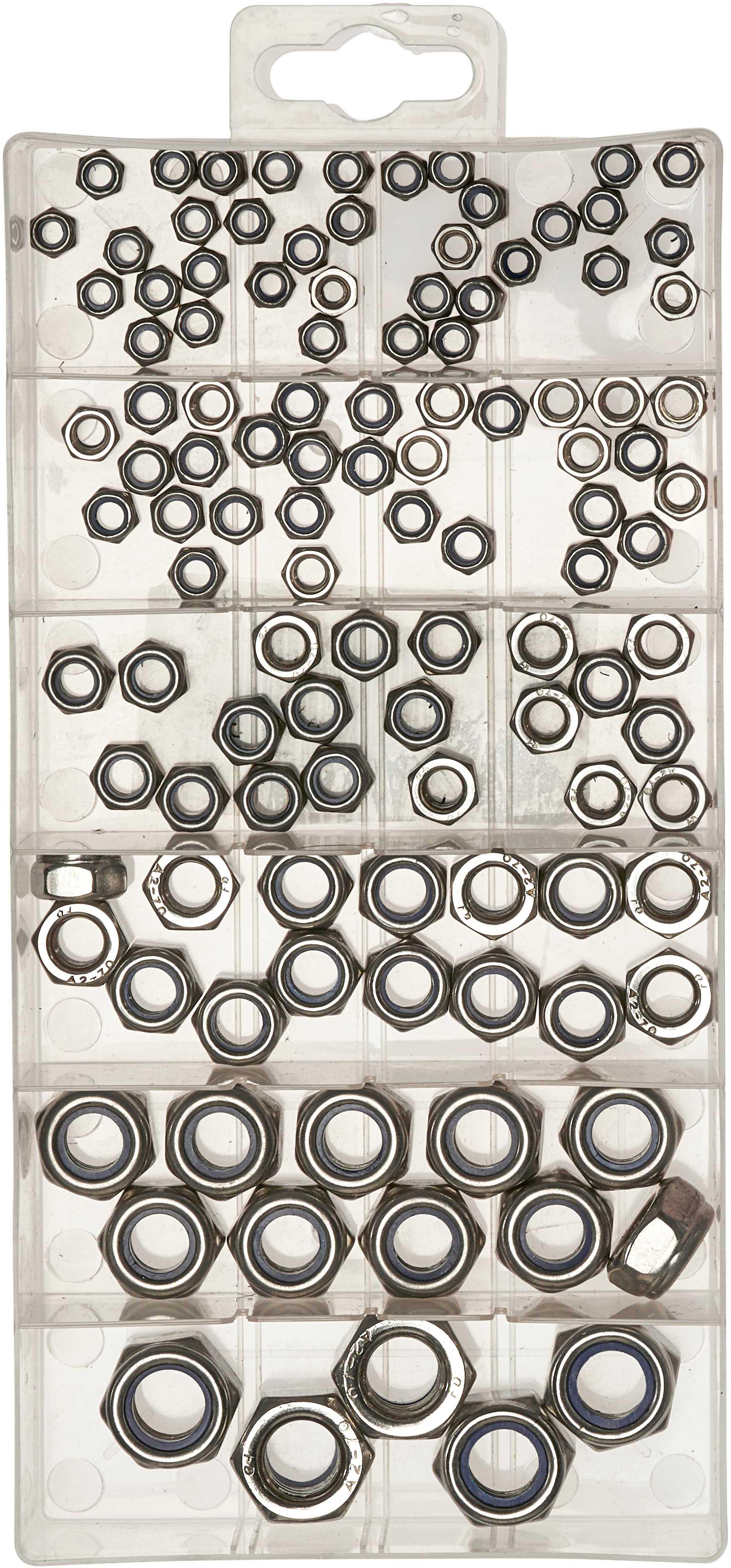 Halfords Assorted Stainless Steel Self Lock Nuts (SBOX818)