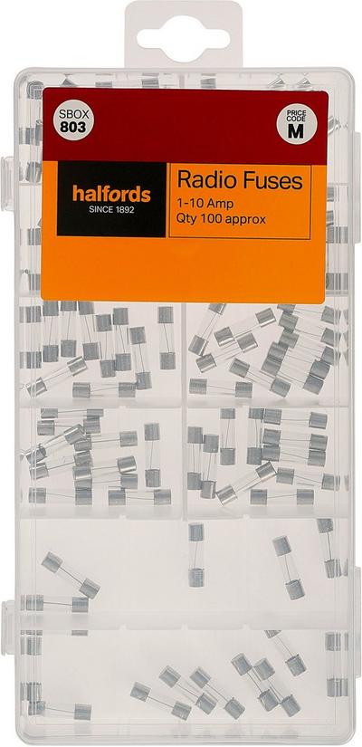 Halfords Assorted Radio Fuses (SBOX803) Halfords Assorted Radio Fuses (SBOX803)