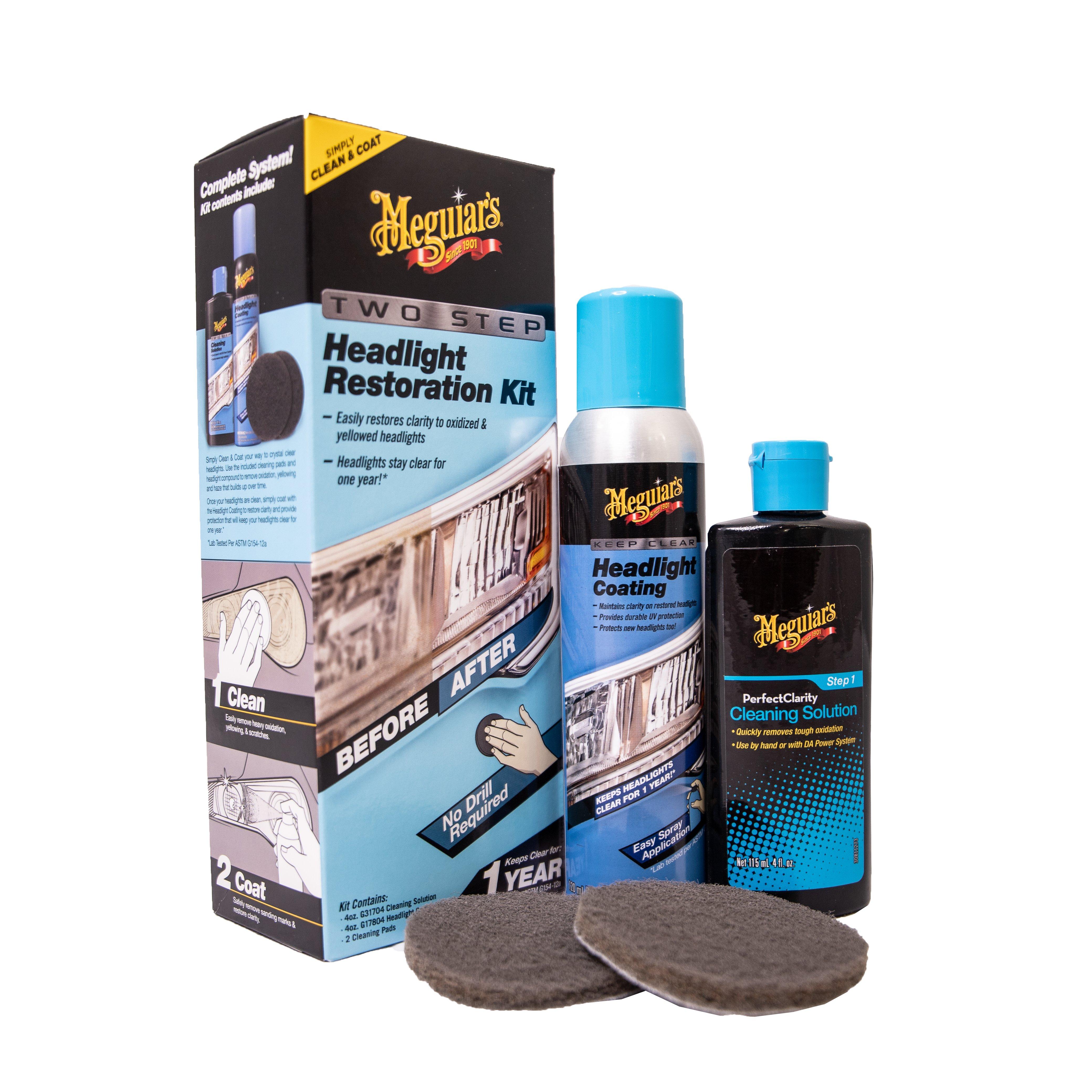Meguiars 2 step Headlight Restoration Kit Halfords UK