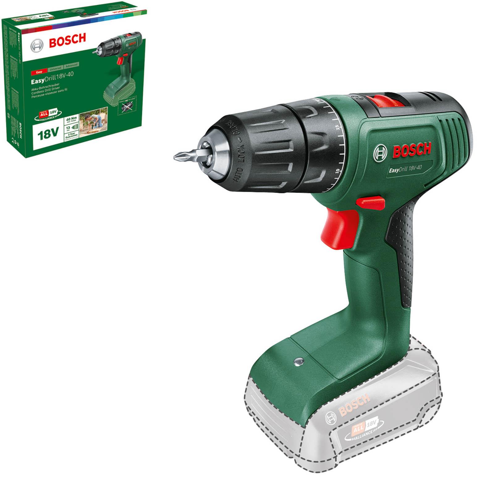 Bosch EasyDrill 18V-40 Cordless Drill Drivers (Bare Tool)