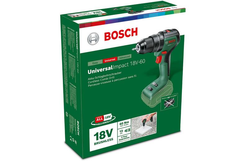 Bosch 18V-60 UniversalImpact Cordless Hammer Drill Drivers (Bare Tool) Bosch 18V-60 UniversalImpact Cordless Hammer Drill Drivers (Bare Tool)