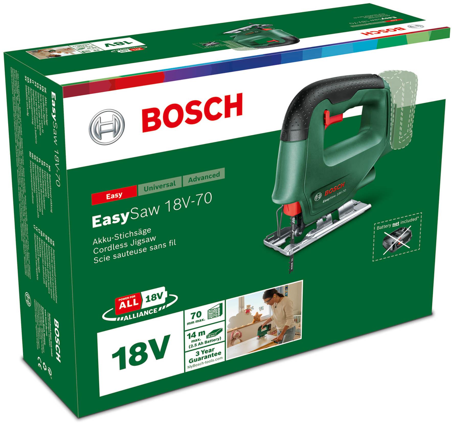 Bosch 18V-70 EasySaw Cordless Jigsaw (Bare Tool)