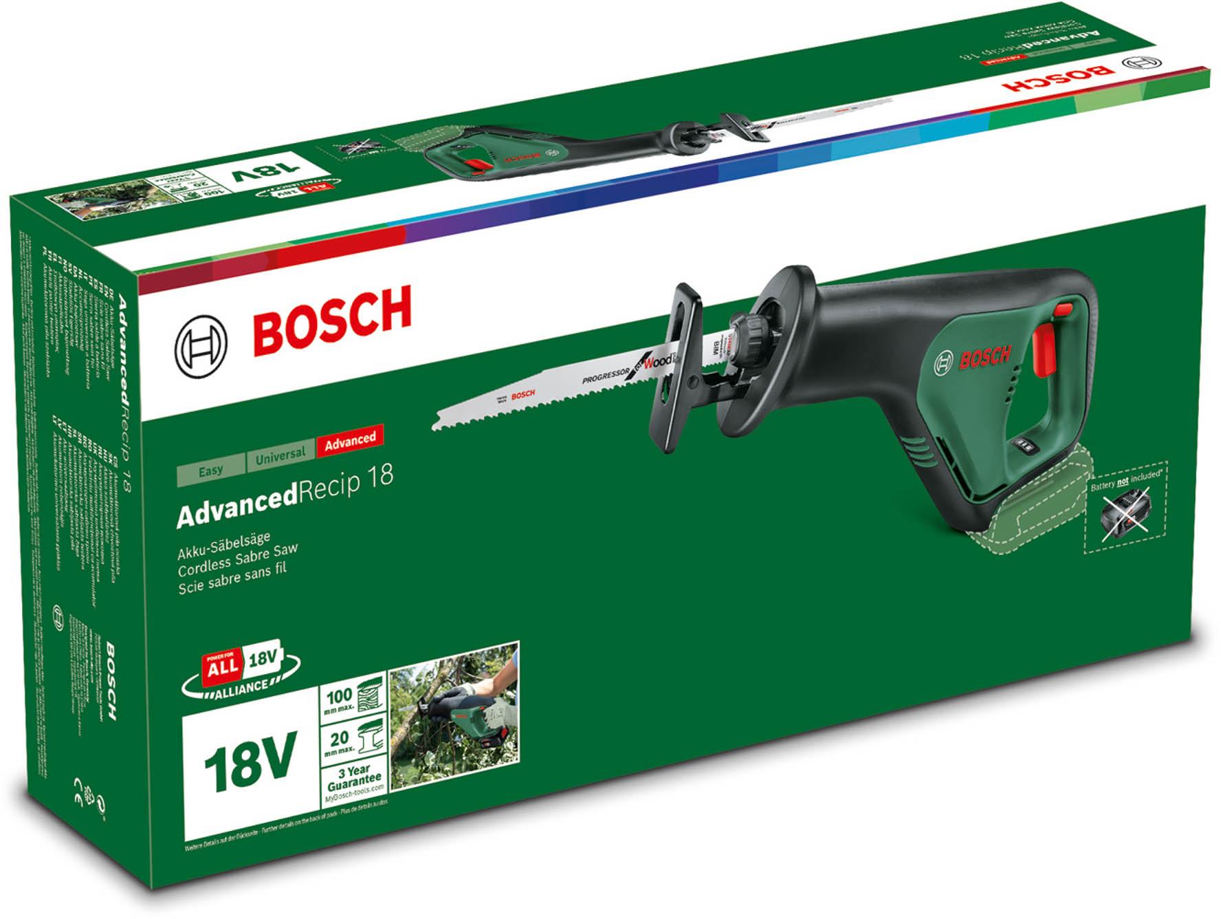 Bosch 18V AdvancedRecip Cordless Reciprocating Saw (Bare Tool)