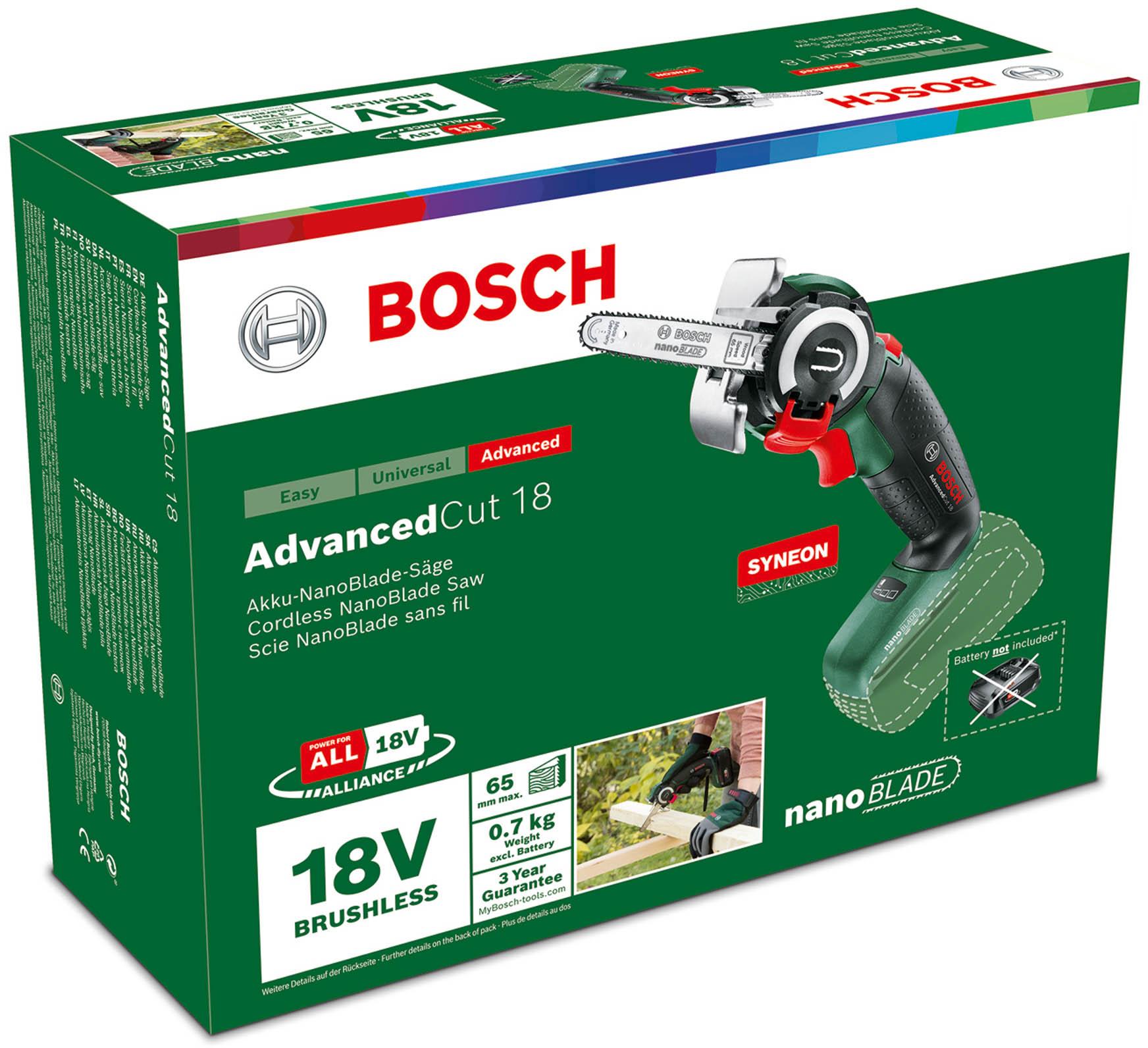 Bosch 18V AdvancedCut Nanoblade Saw (Bare Tool)