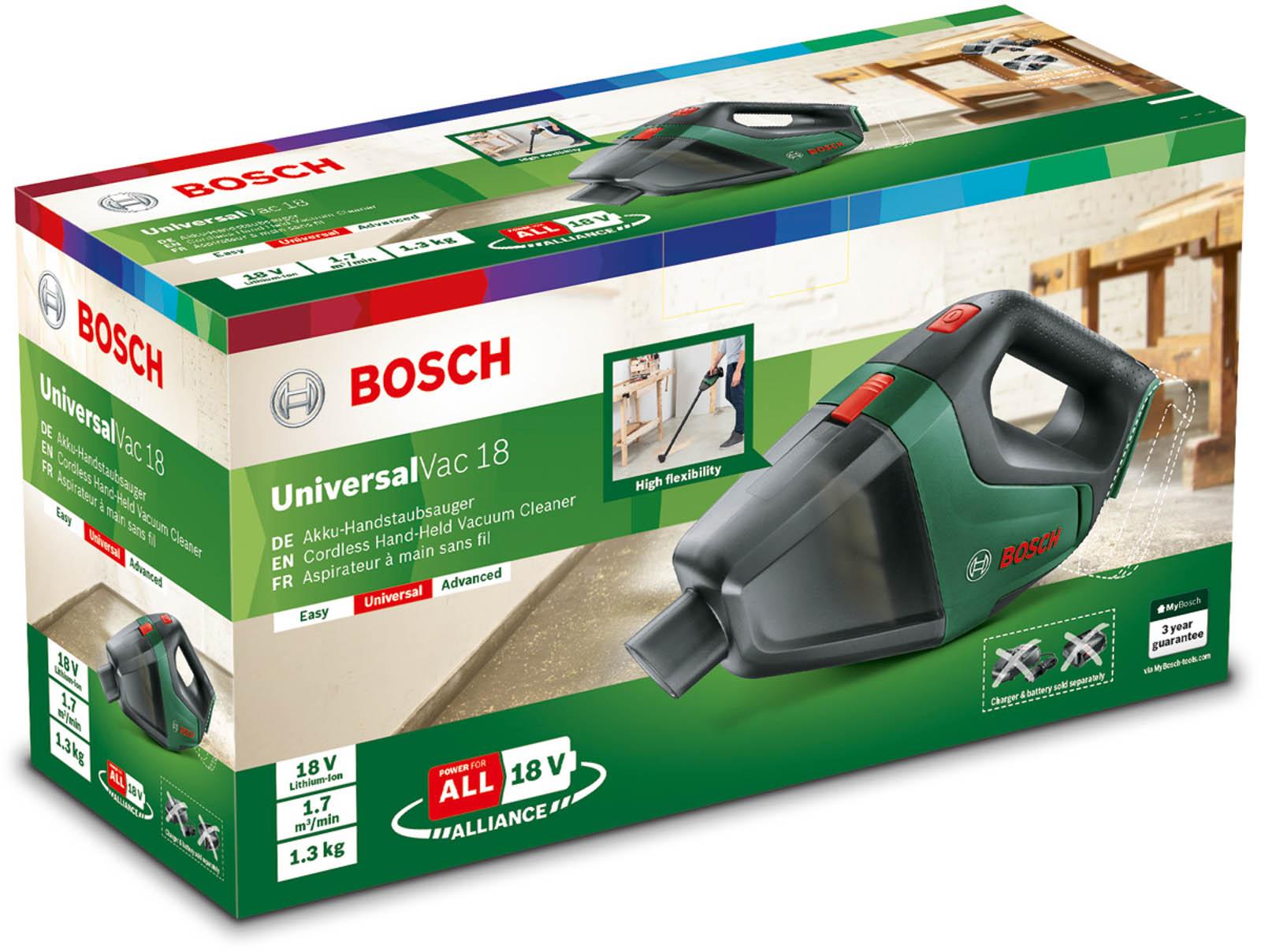 Bosch 18V UniversalVac Cordless Vacuum Cleaner (Bare Tool)