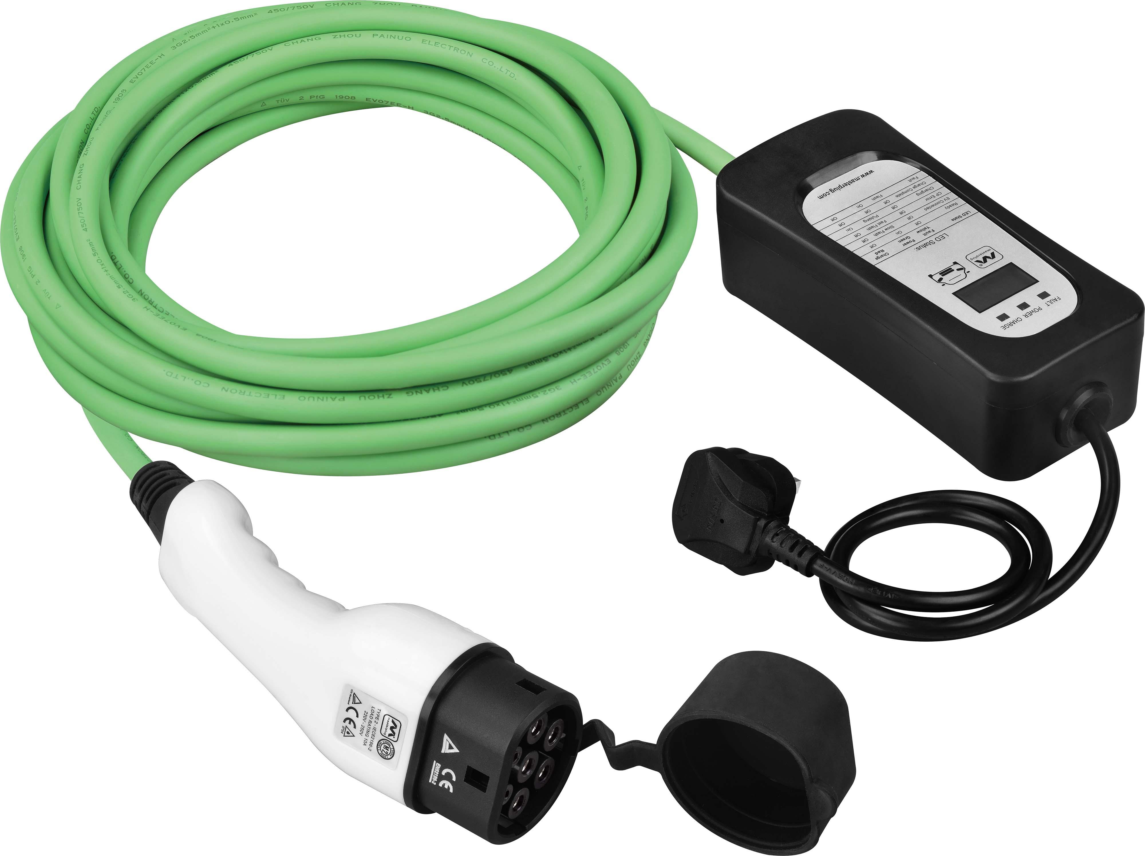 Masterplug Mode 2 EV Charge Cable 10M 3 pin plug to type 2 Halfords UK