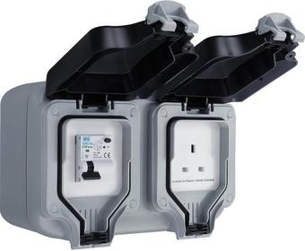 Masterplug Protected Outdoor Socket for Mode 2 Charging - 3Pin