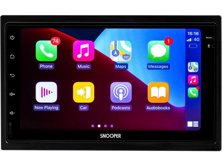 Snooper SMH-520DAB Mechless Multimedia Receiver with Apple CarPlay and Android Auto