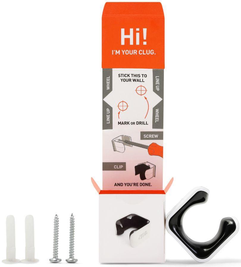 HORNIT Roadie Bike Holder CLUG Roadie White - Black