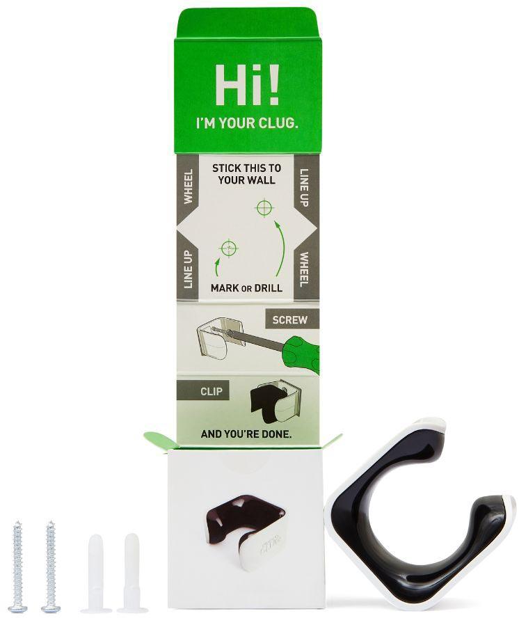 HORNIT Hybrid Bike Holder CLUG Hybrid White - Black