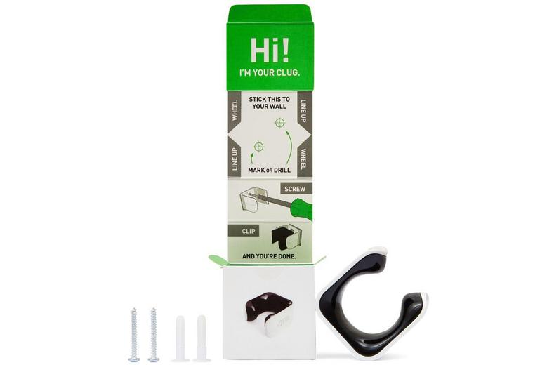 HORNIT Hybrid Bike Holder CLUG Hybrid White - Black HORNIT Hybrid Bike Holder CLUG Hybrid White - Black