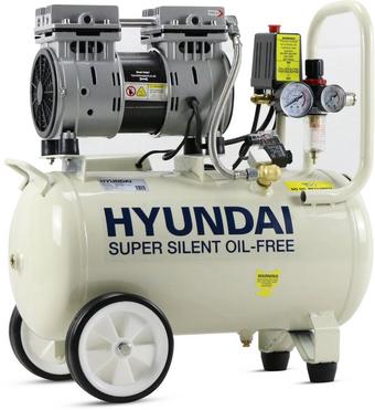 Hyundai 24L Silenced Air Compressor, 1hp