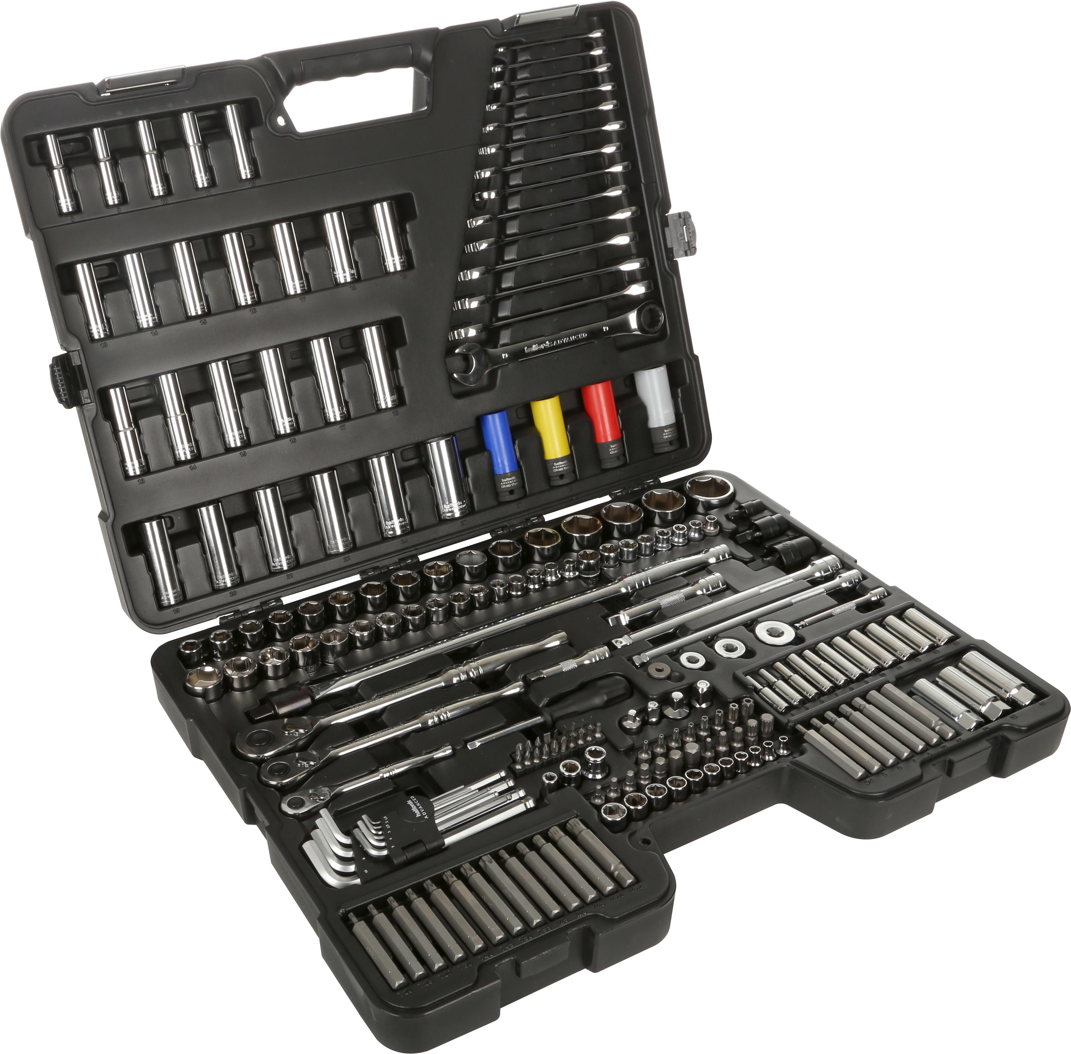 Halfords Advanced 200 Piece Socket and Ratchet Spanner Set & 50pc Screwdriver Set Bundle