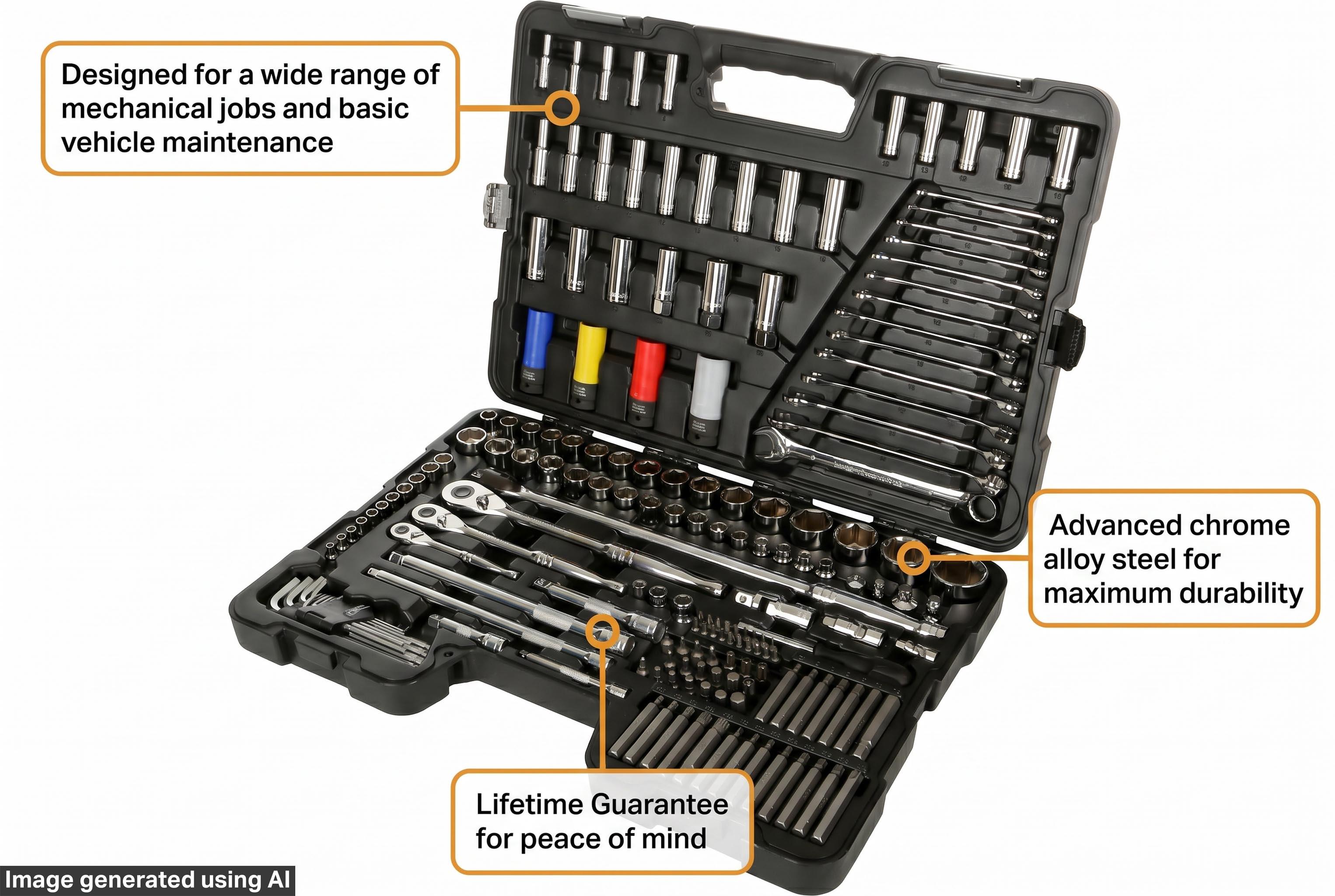 Halfords Advanced 175 Pc Socket & Spanner Set