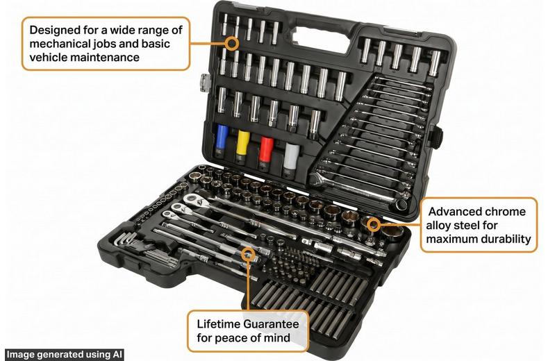 Halfords Advanced 175 Pc Socket & Spanner Set Halfords Advanced 175 Pc Socket & Spanner Set