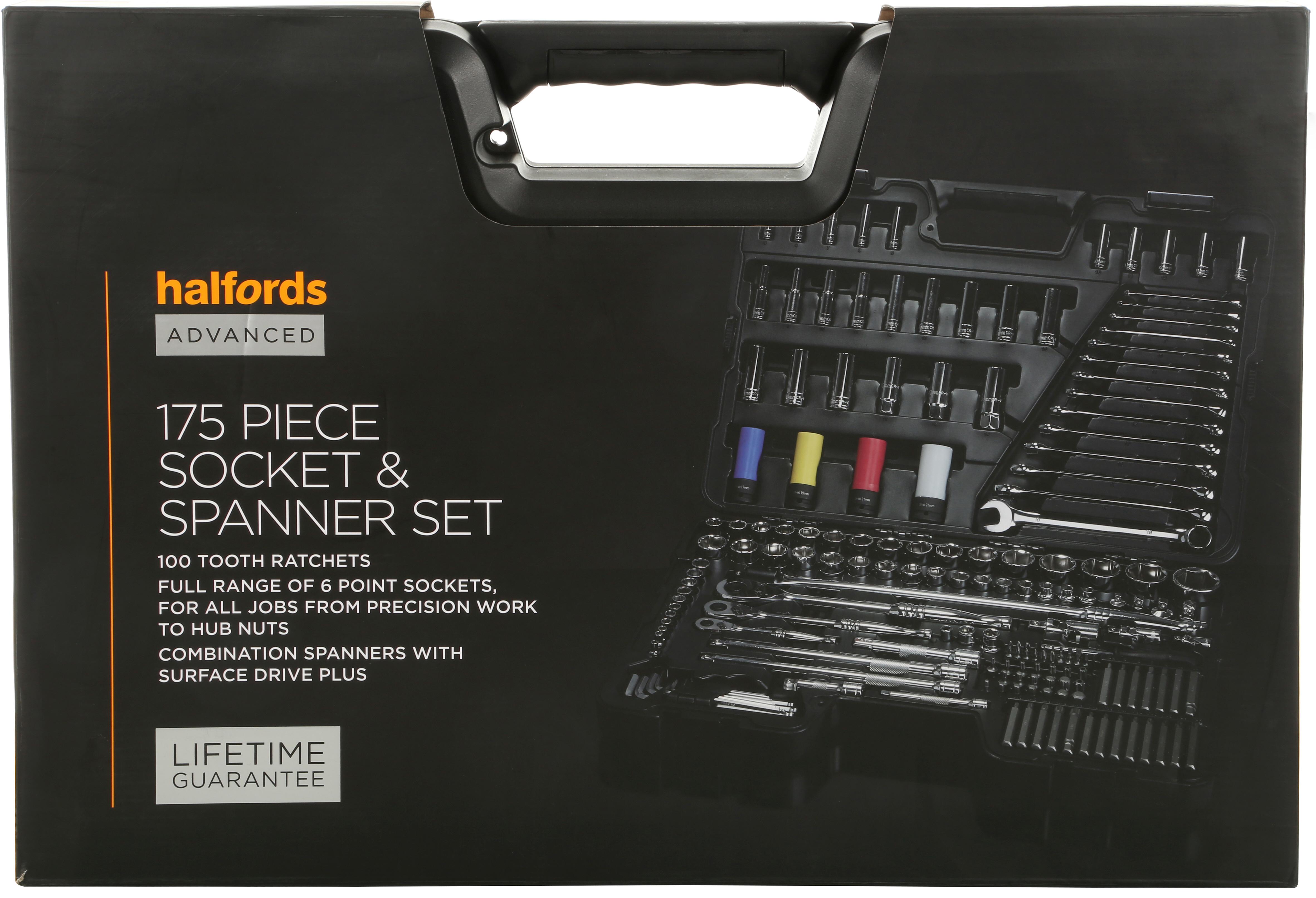 Halfords Advanced 175 Pc Socket & Spanner Set