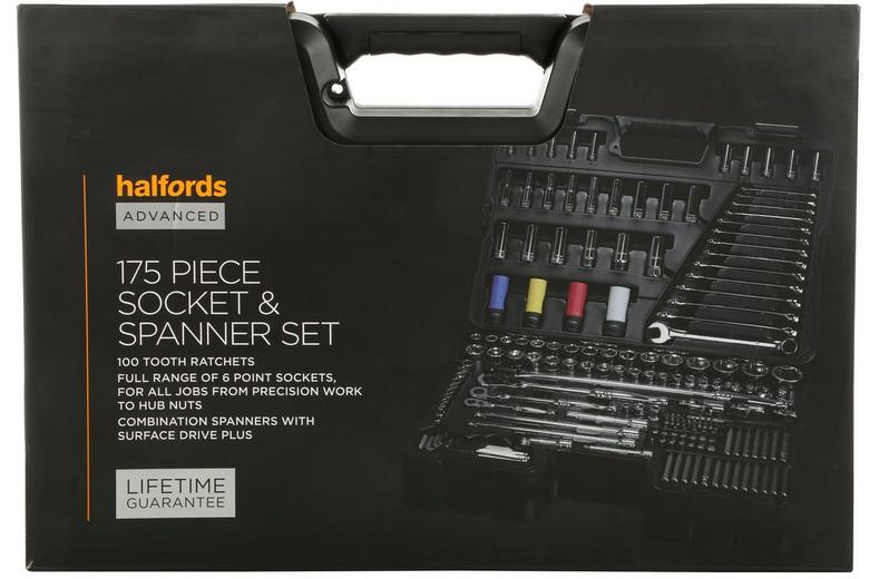 Halfords Advanced 175 Pc Socket & Spanner Set Halfords Advanced 175 Pc Socket & Spanner Set