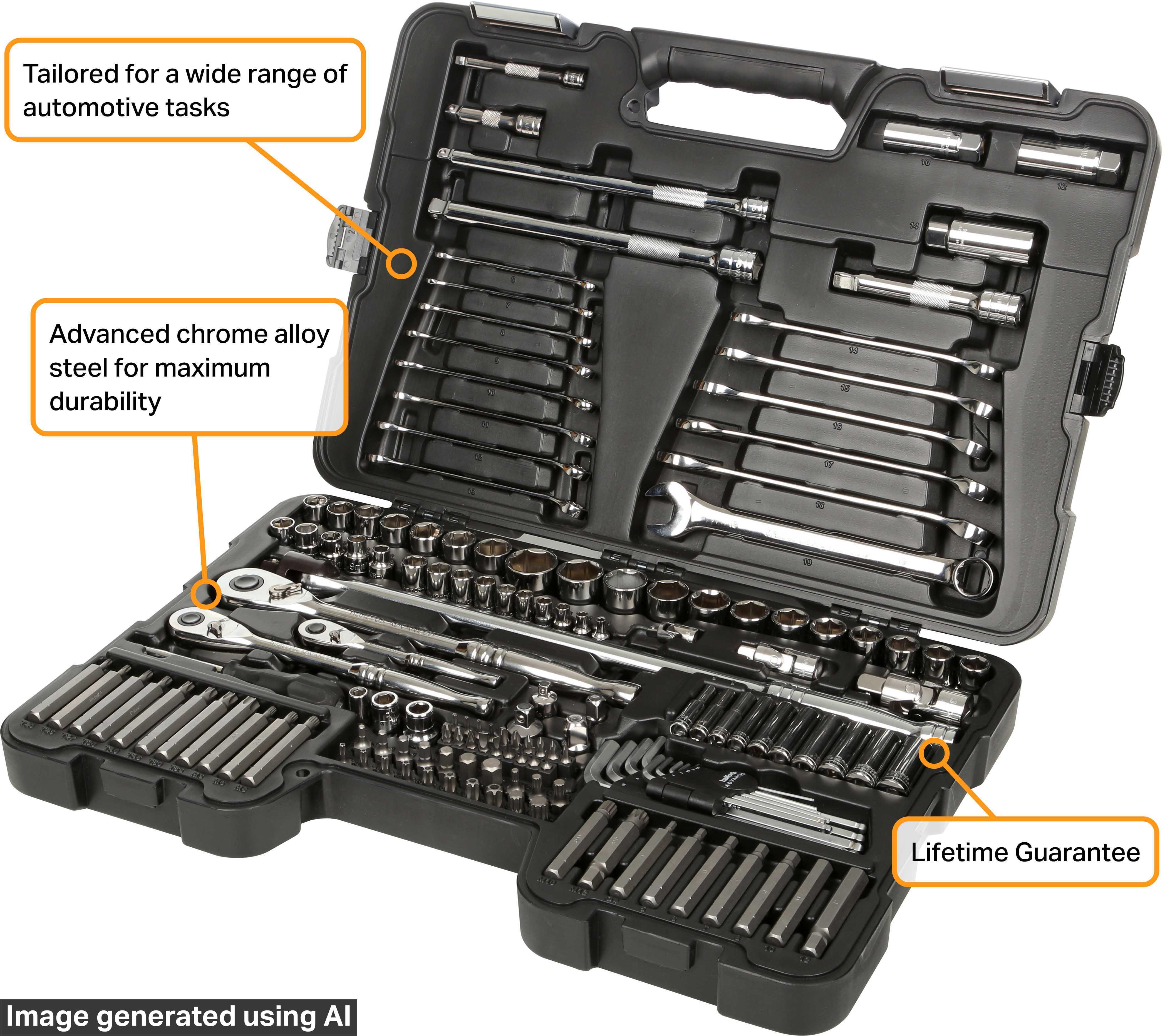 Halfords Advanced 150 Pc Socket & Spanner Set