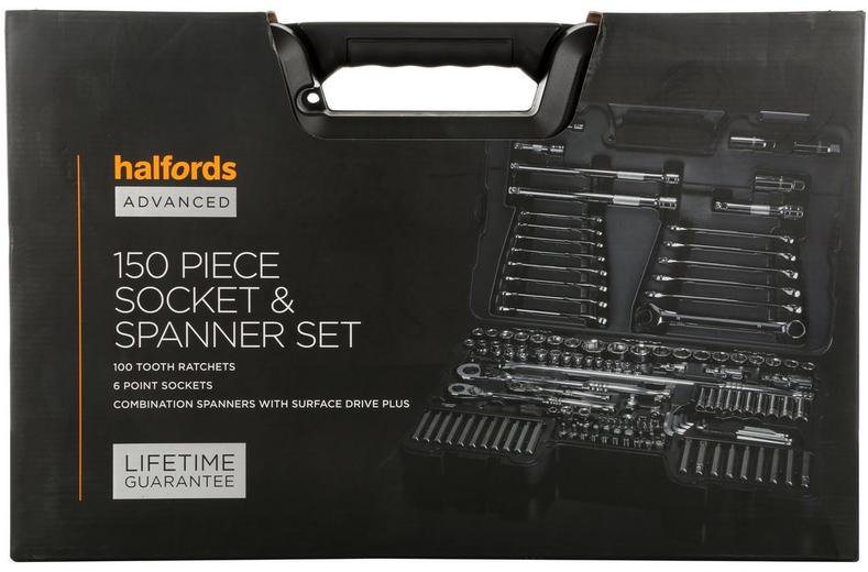 Halfords Advanced 150 Pc Socket & Spanner Set Halfords Advanced 150 Pc Socket & Spanner Set
