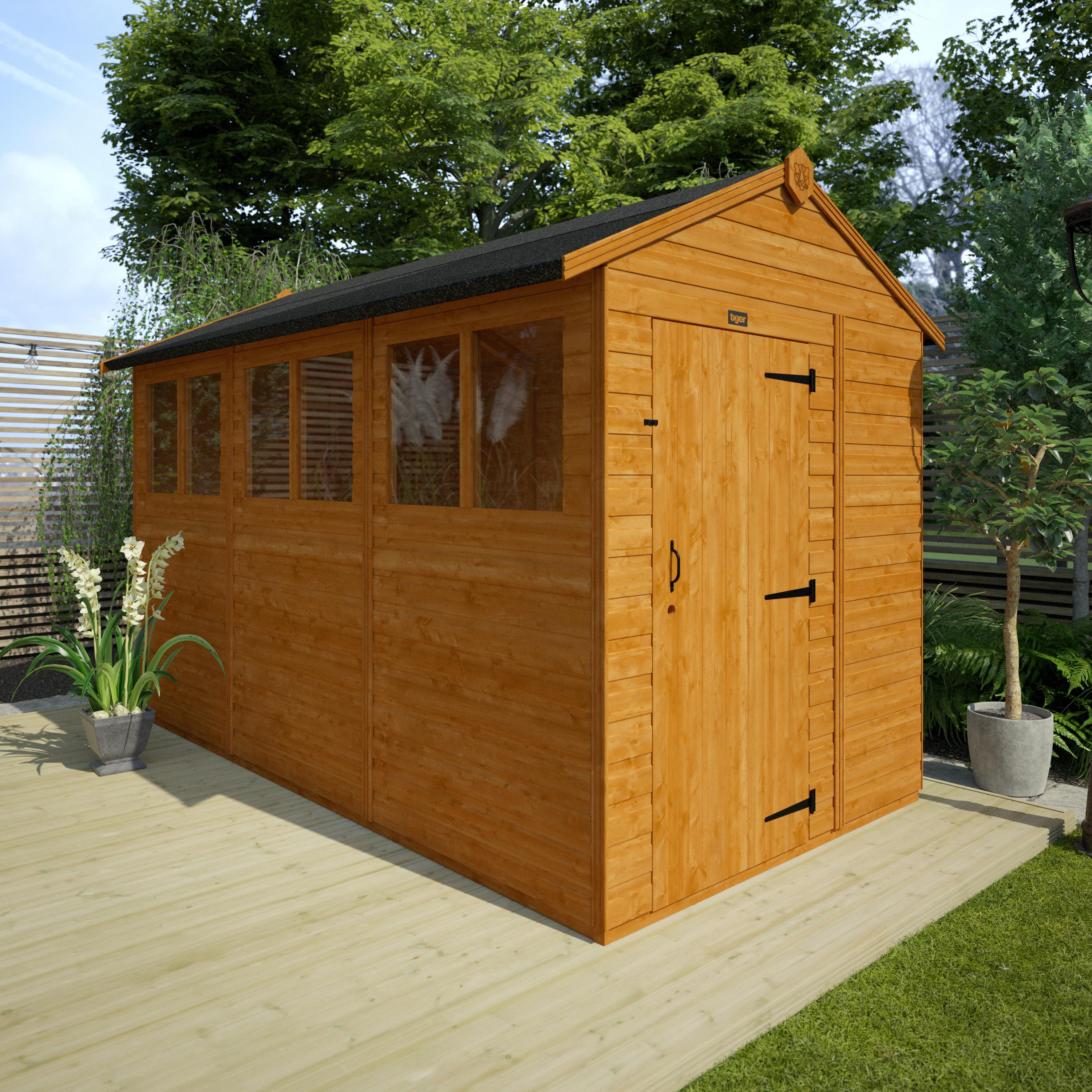 TigerFlex Shiplap Apex Shed 12x6