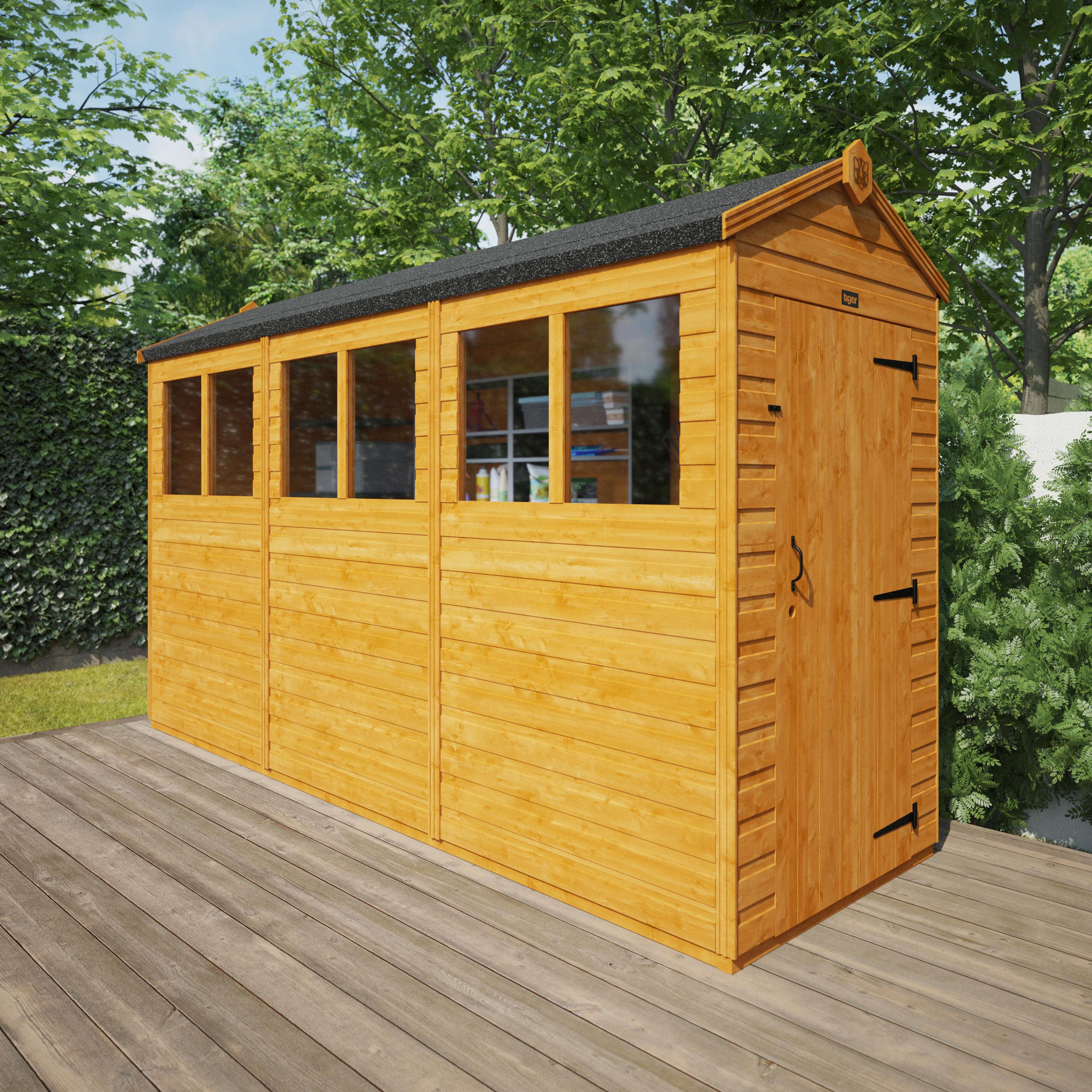 TigerFlex Shiplap Apex Shed 12x6