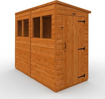 TigerFlex Shiplap Pent Shed 8x4