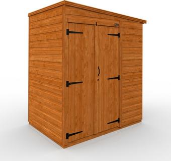 TigerFlex Shiplap Pent Windowless Double Door Shed 4x6