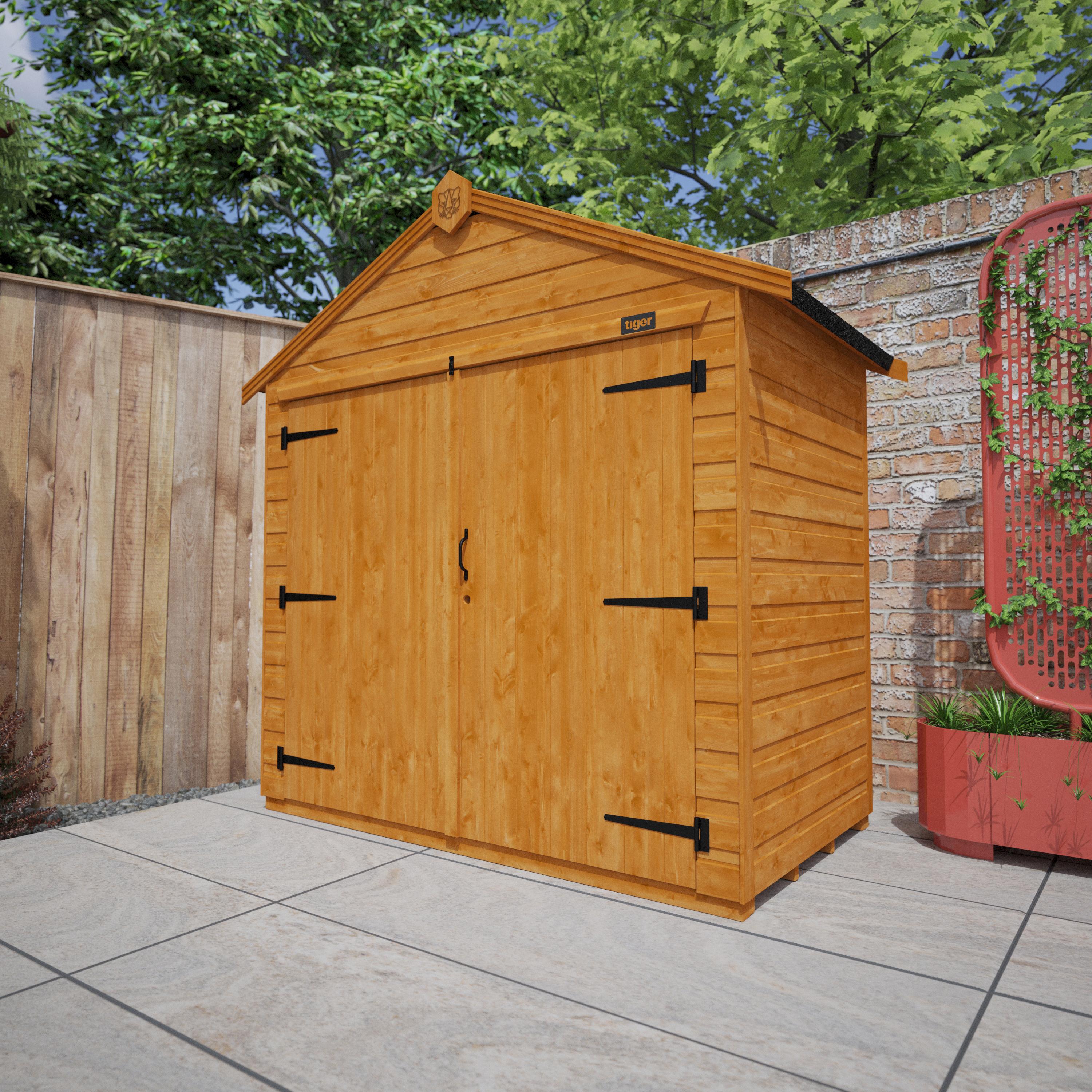 TigerFlex Shiplap Apex Bike Shed 3x6