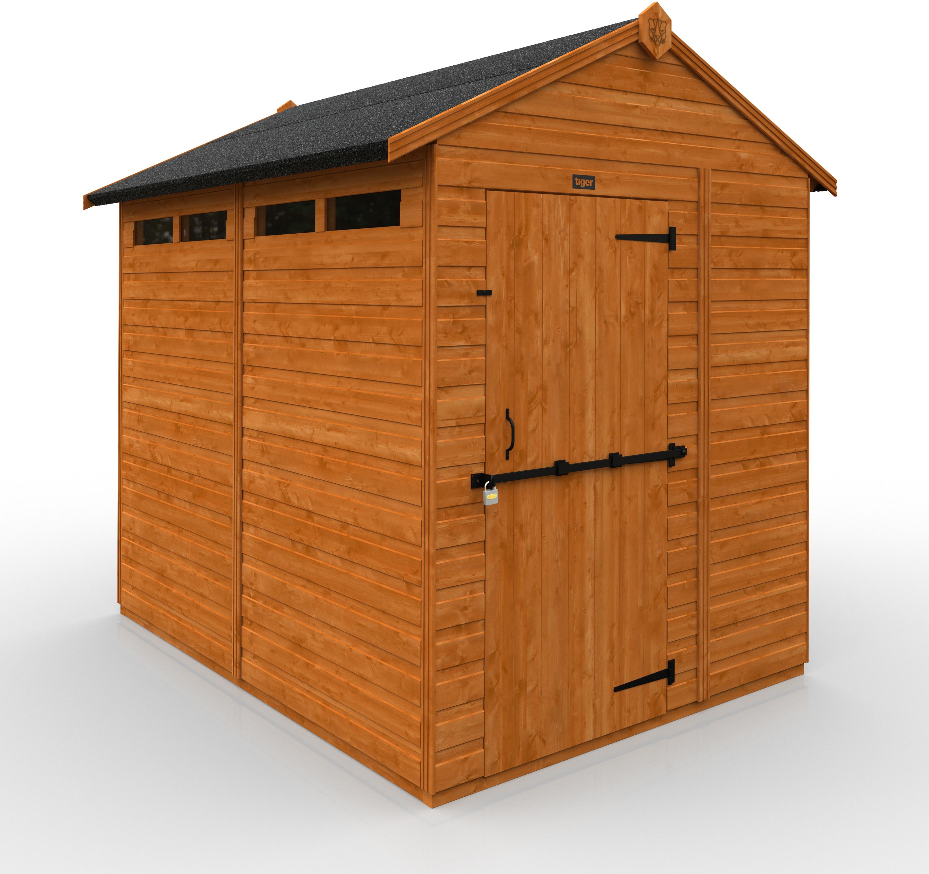 TigerFlex Shiplap Apex Security Shed