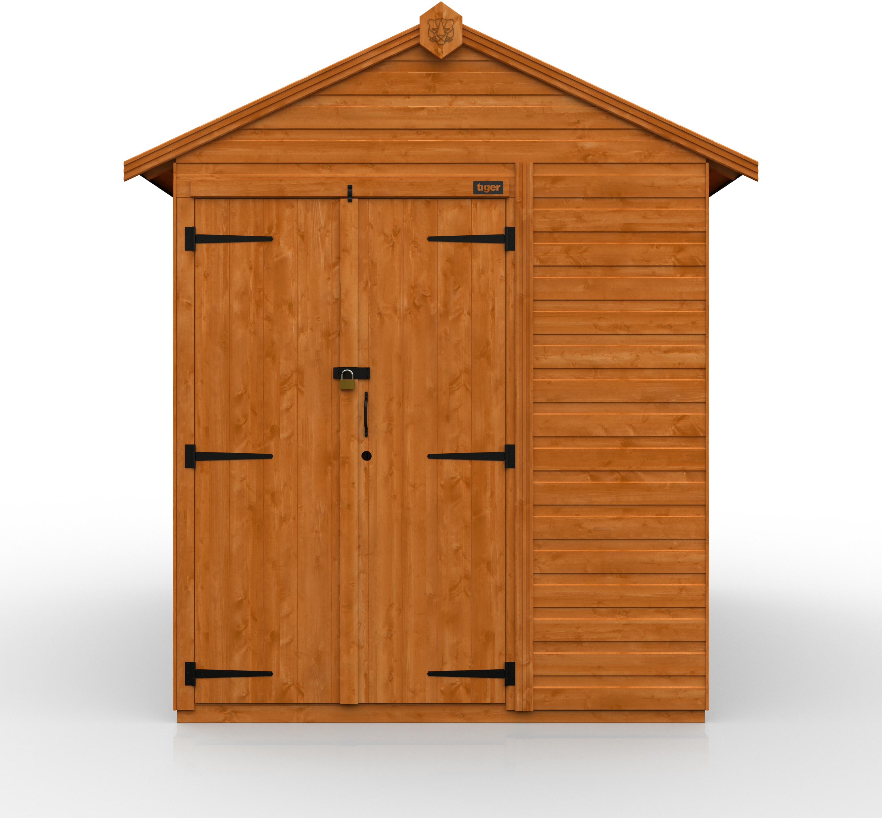 TigerFlex Shiplap Apex Security Double Door Shed