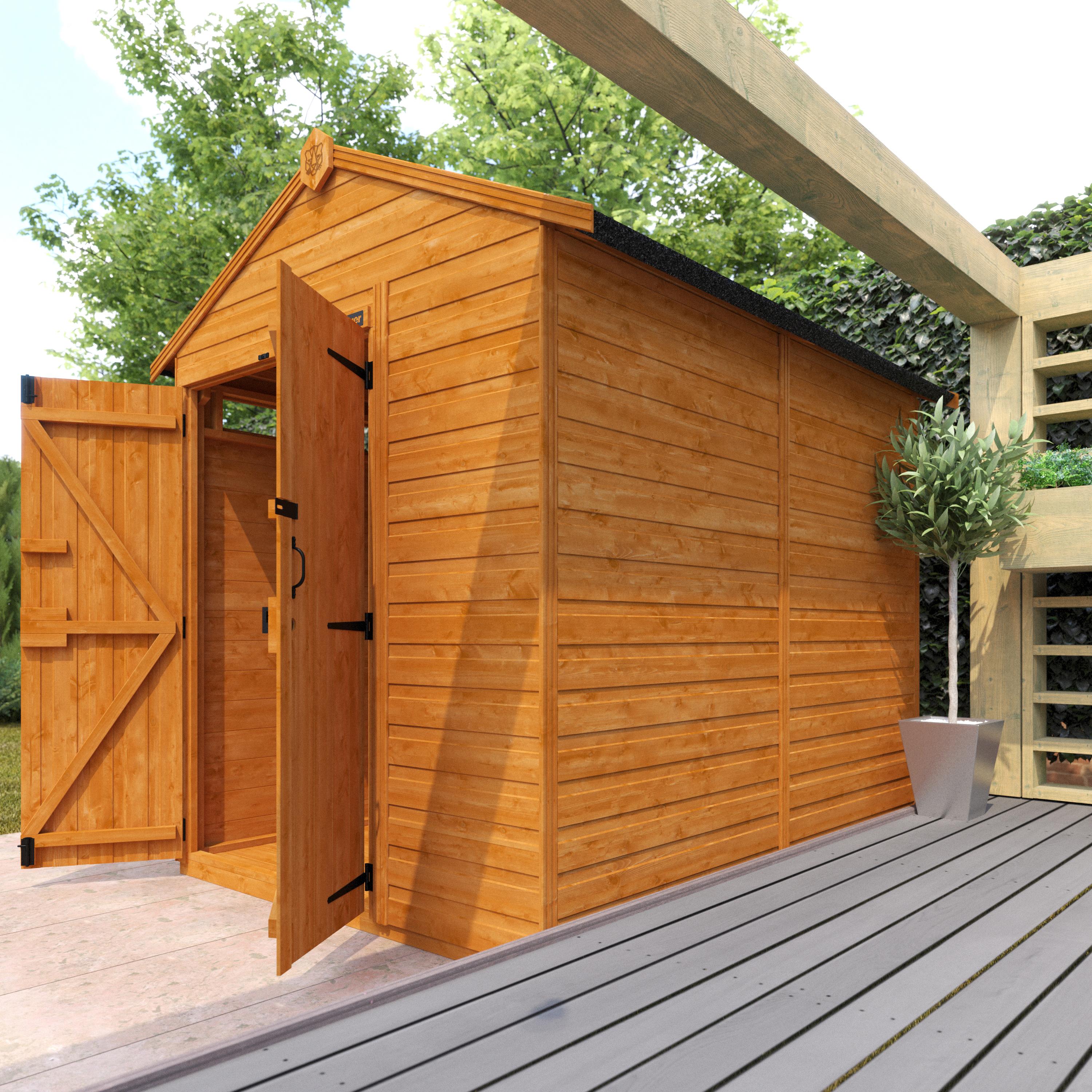 TigerFlex Shiplap Apex Security Double Door Shed