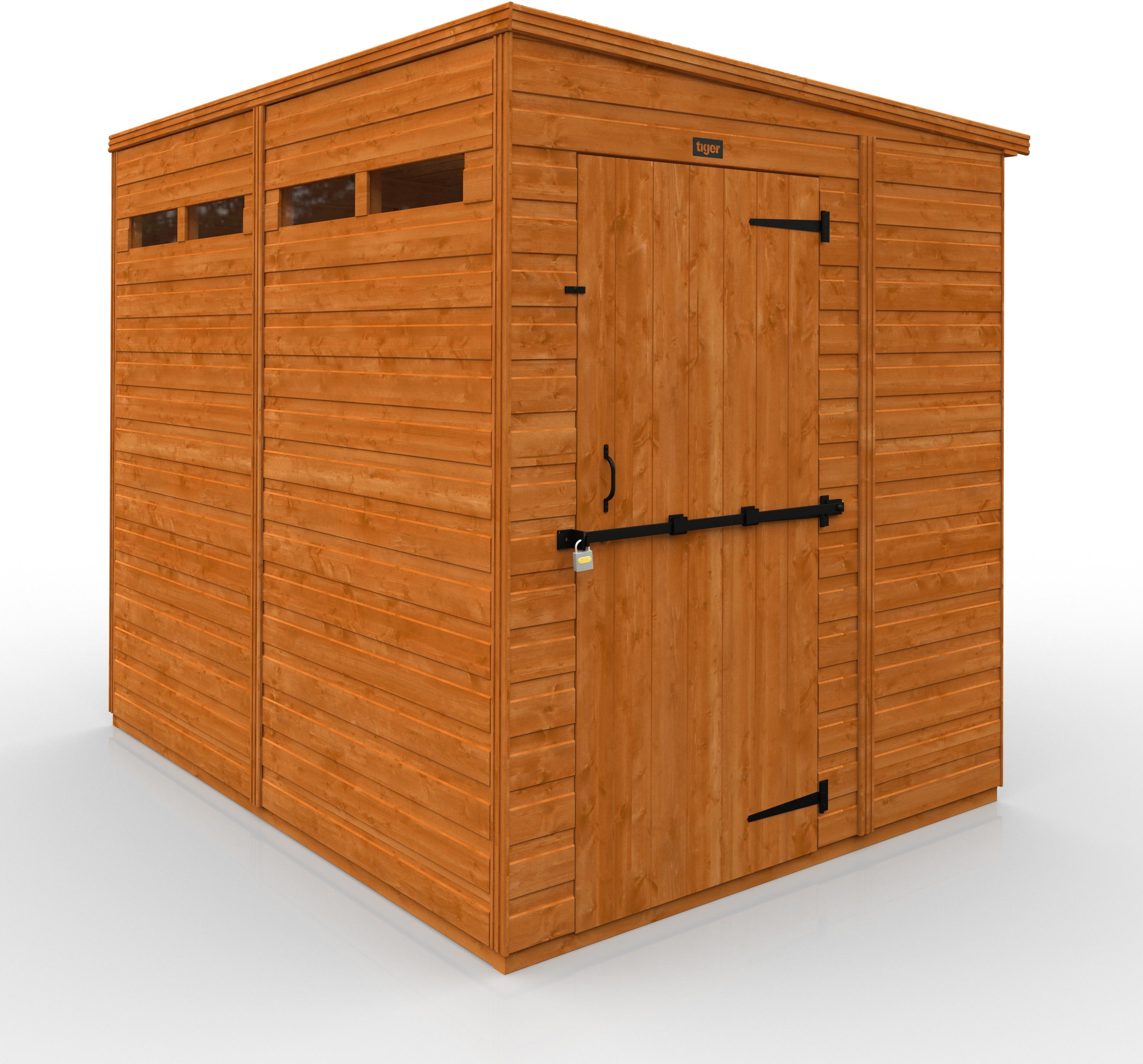 TigerFlex Shiplap Pent Security Shed