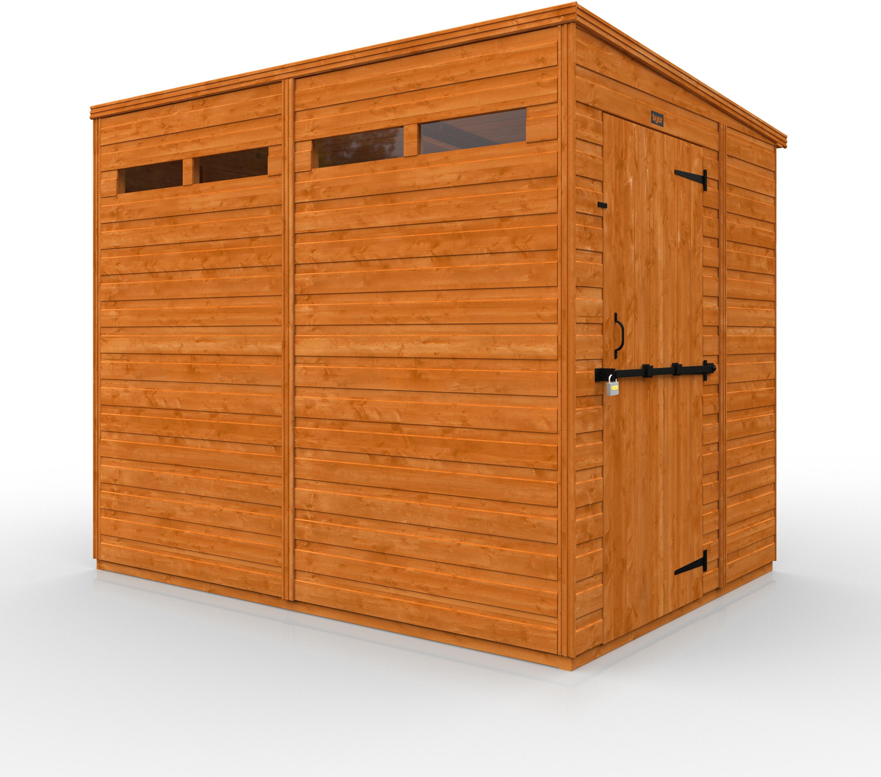 TigerFlex Shiplap Pent Security Shed