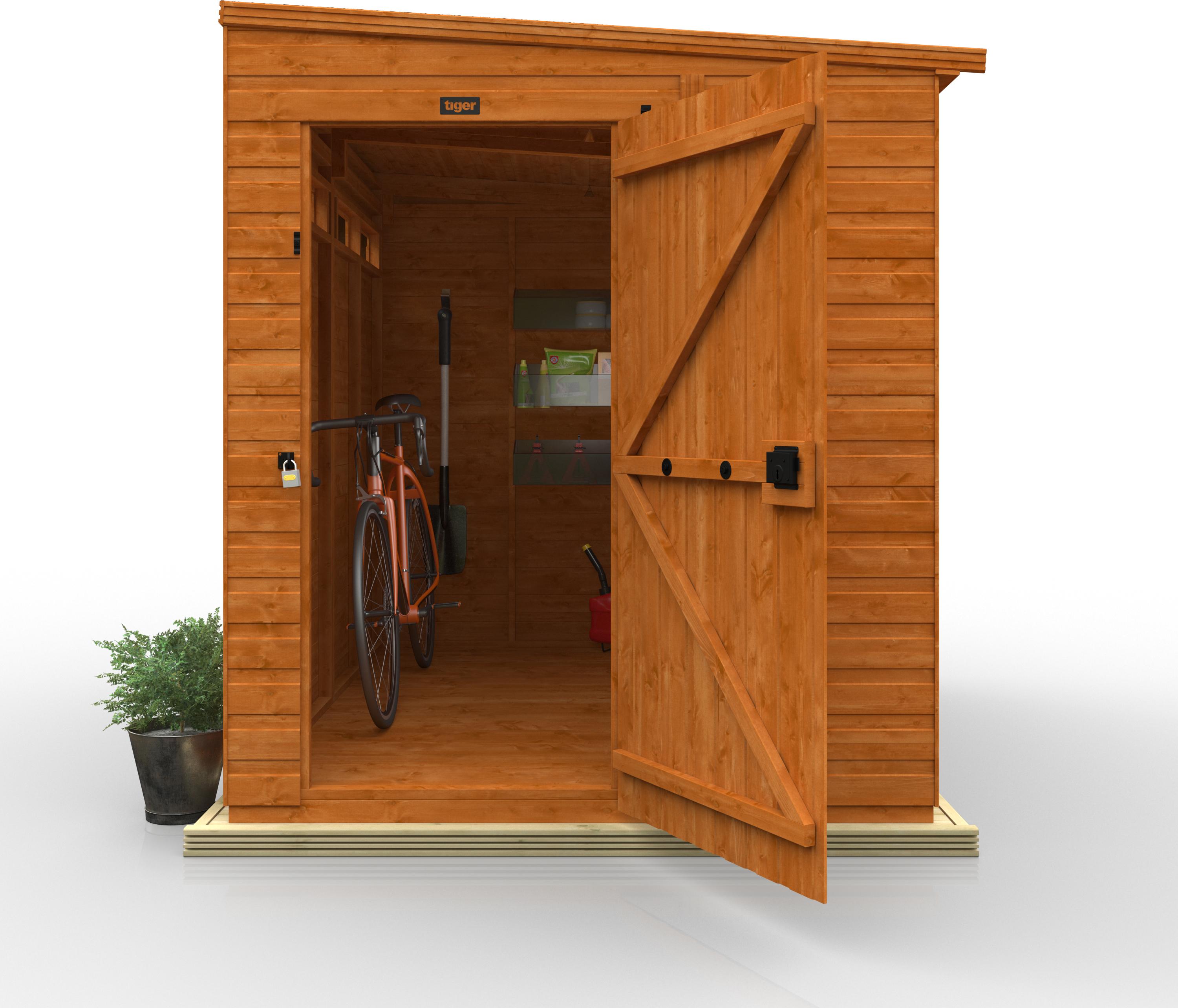 TigerFlex Shiplap Pent Security Shed