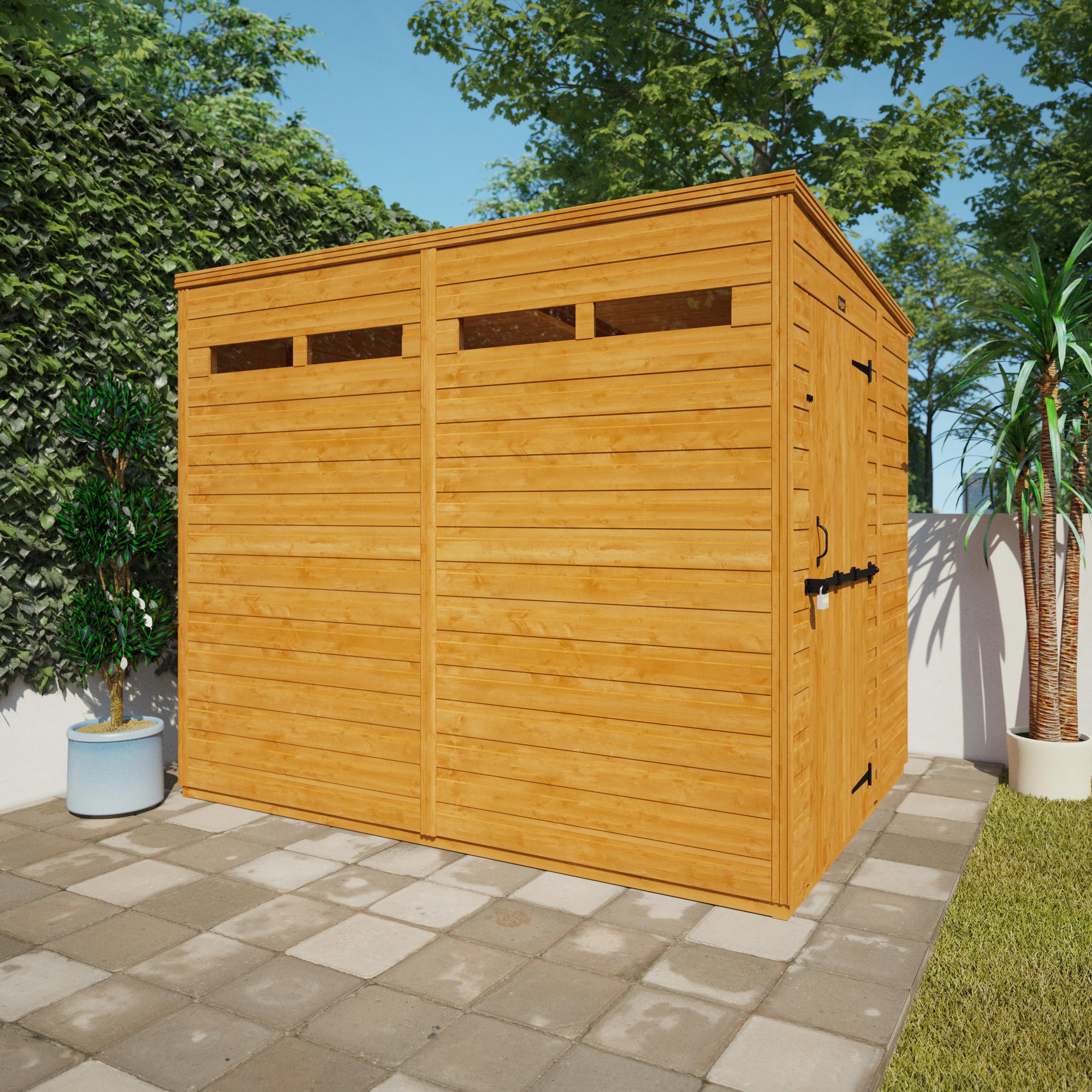 TigerFlex Shiplap Pent Security Shed