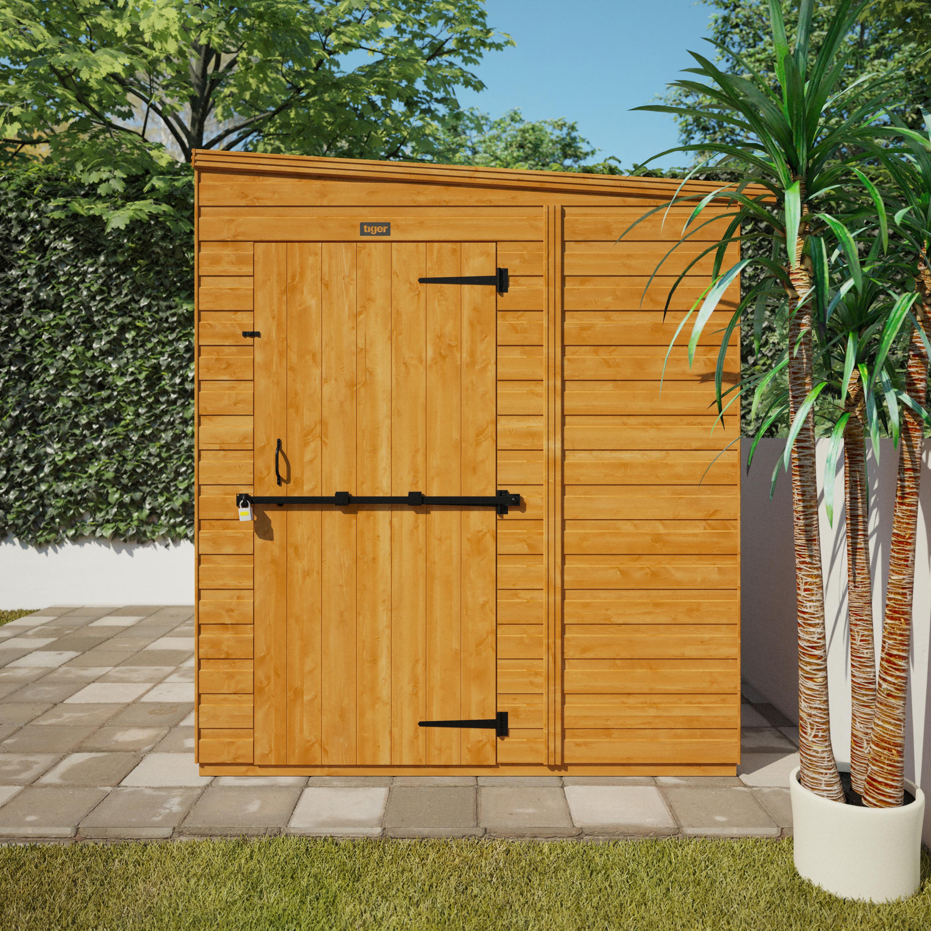 TigerFlex Shiplap Pent Security Shed