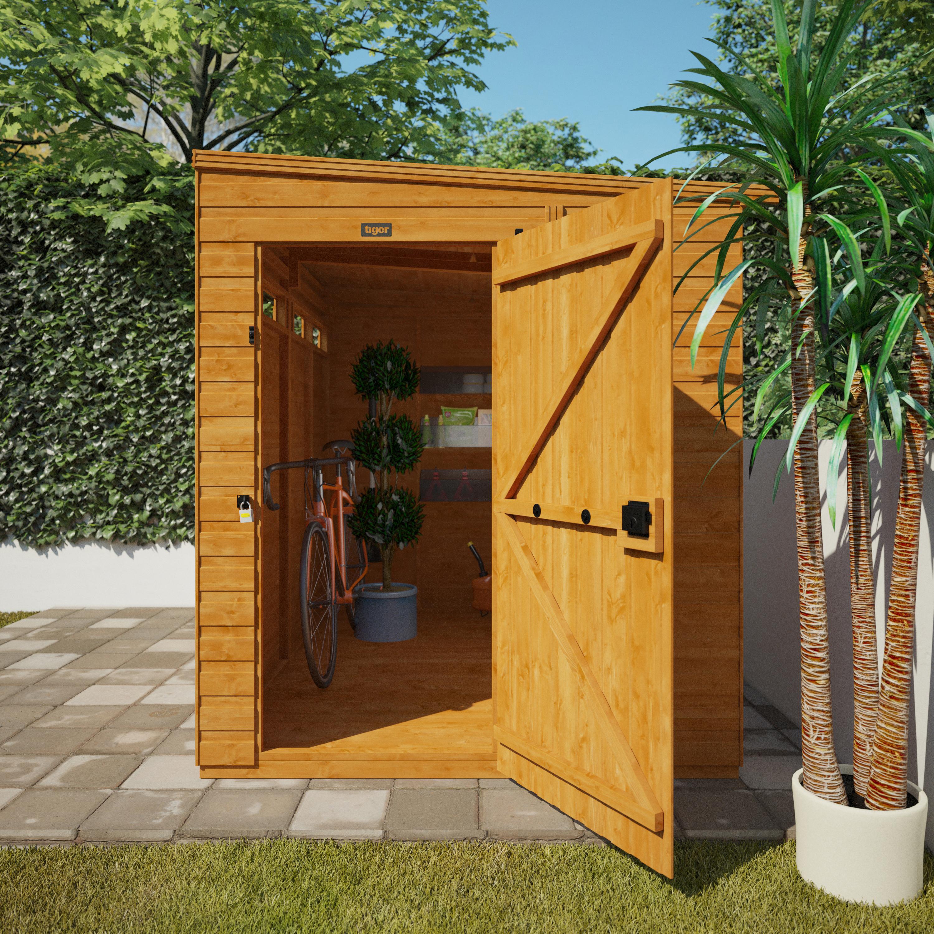 TigerFlex Shiplap Pent Security Shed
