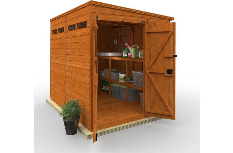 TigerFlex Shiplap Pent Security Double Door Shed TigerFlex Shiplap Pent Security Double Door Shed