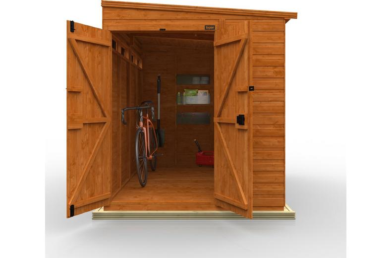 TigerFlex Shiplap Pent Security Double Door Shed TigerFlex Shiplap Pent Security Double Door Shed